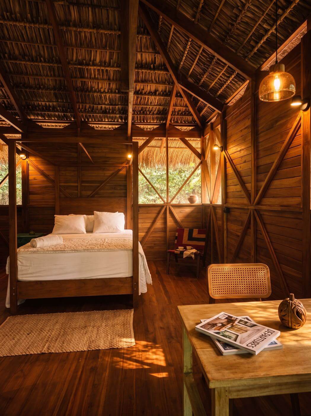 Tierra Santa villa at golden hour